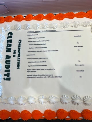 clean audit cake
